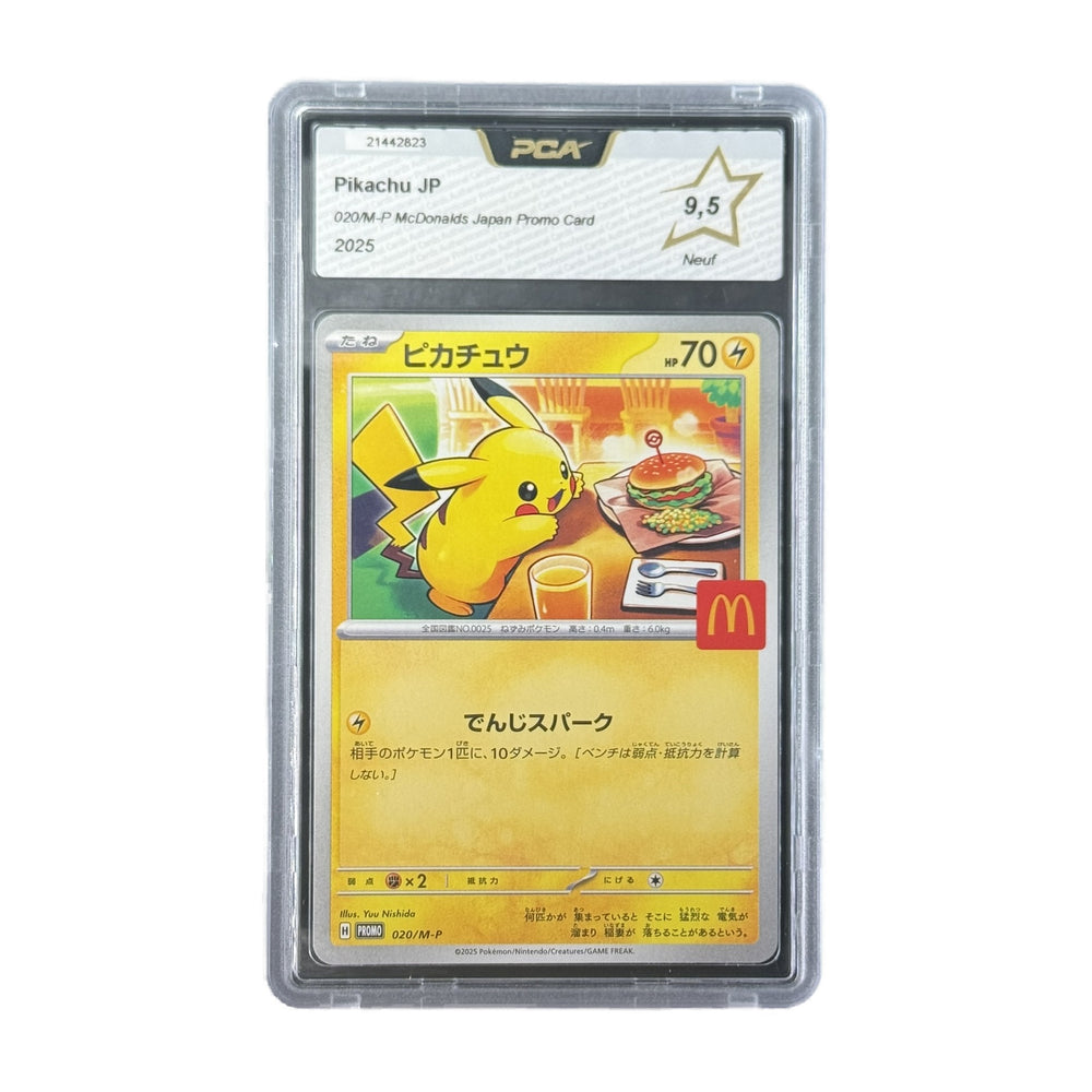Pikachu JP McDonald's McDonald's Japan Promo 020/M-P PCA 9.5
