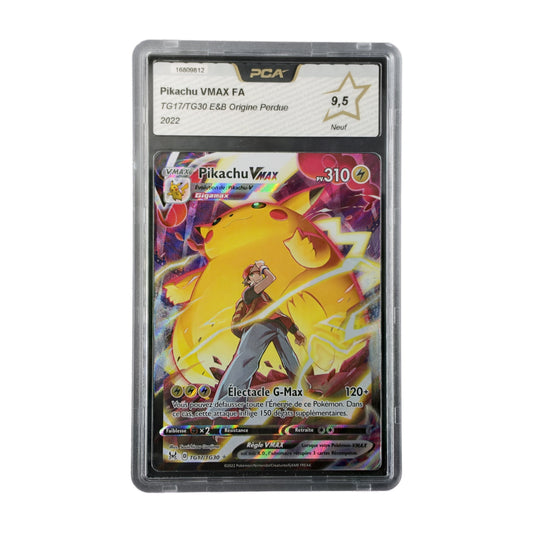 Pikachu VMAX FA Origine Perdue TG17/TG30 PCA 9.5 recto