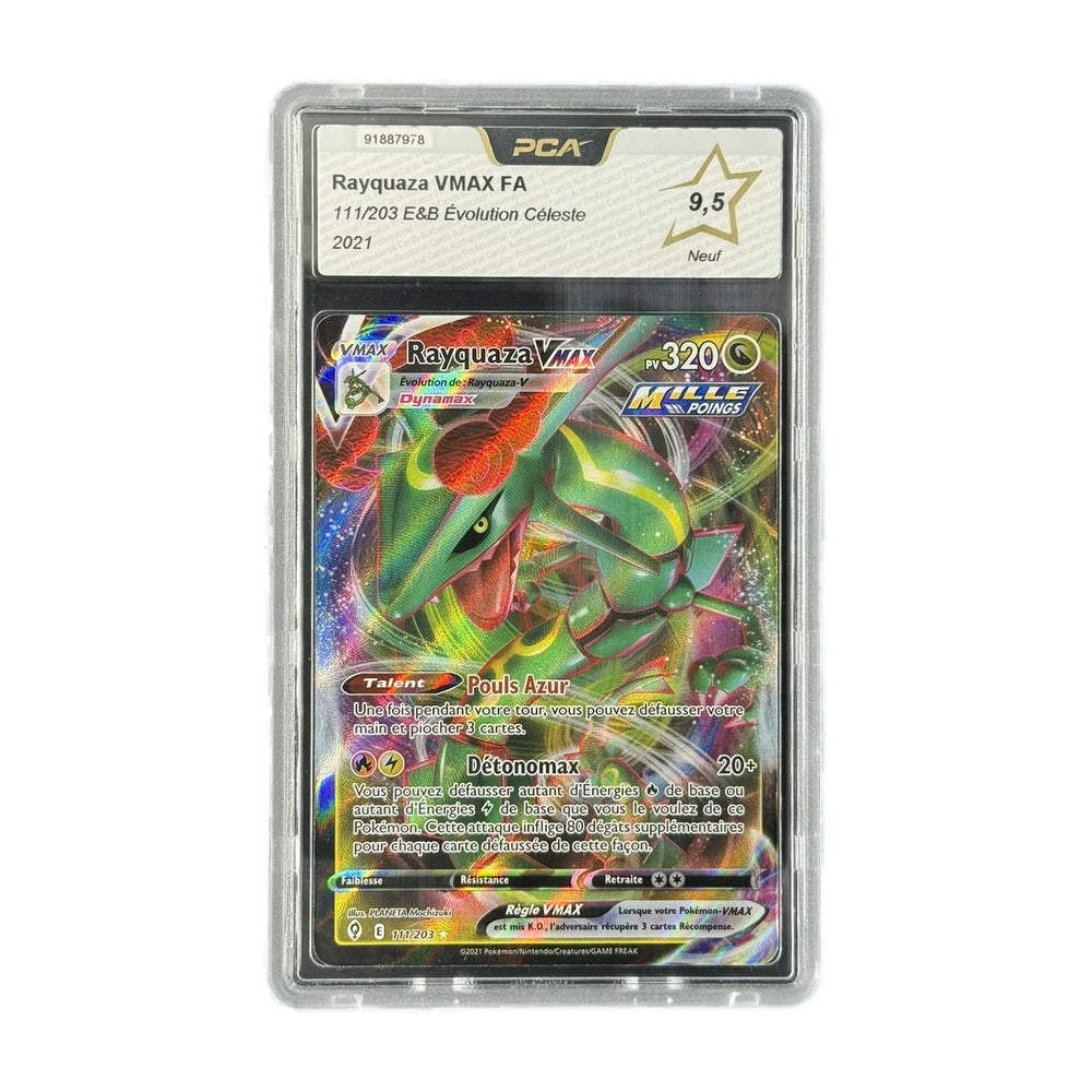 Rayquaza VMAX FA Évolution Céleste 111/203 PCA 9.5
