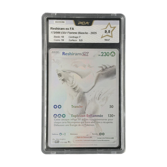 Reshiram ex FA Flamme Blanche 173/086 PCA 9.5 recto