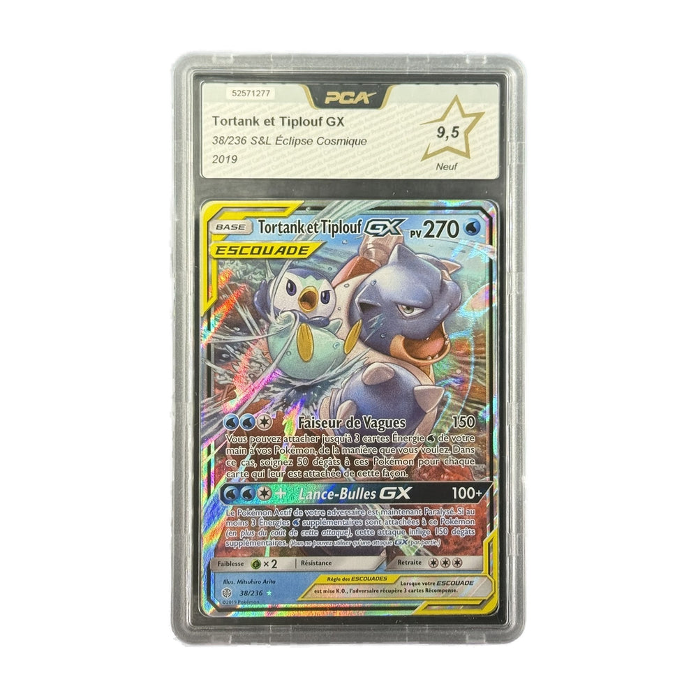 Tortank et Tiplouf GX Éclipse Cosmique 38/236 PCA 9.5
