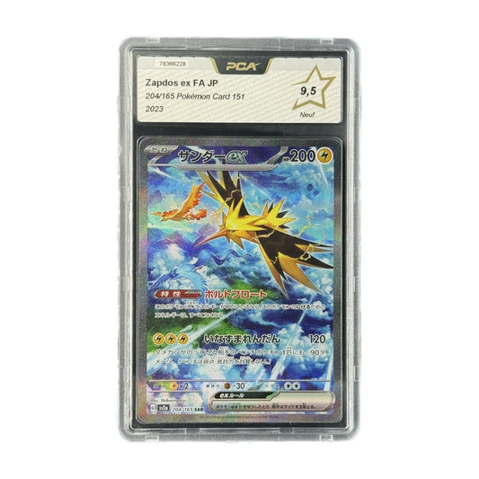 Zapdos ex FA JP Pokémon Card 151 204/165 PCA 9.5 recto
