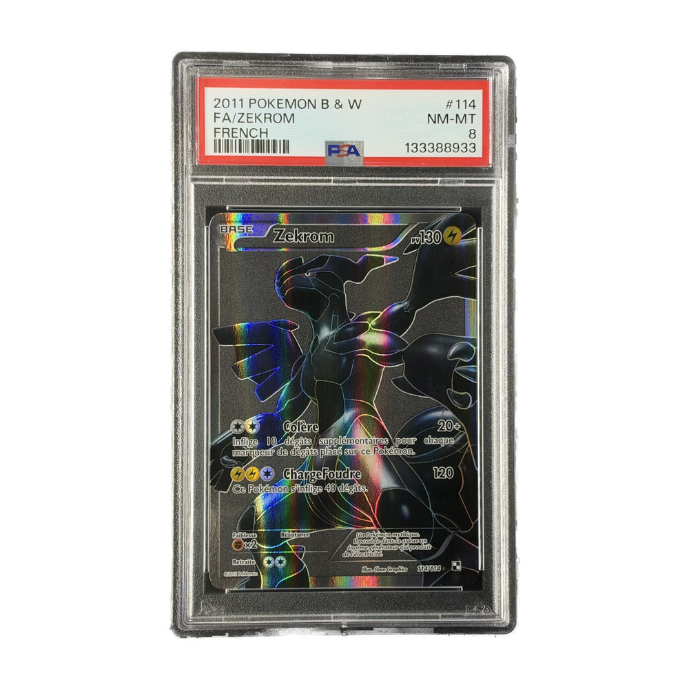 Zekrom FA Noir et Blanc 114/114 PSA 8