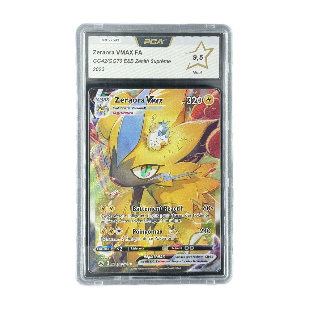 Zeraora VMAX FA Zénith Suprême GG42/GG70 PCA 9.5